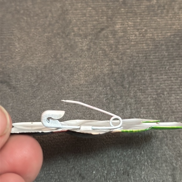 Christmas Snowman Pin Brooch Metal Green Scarf Top Hat Holiday - Picture 5 of 5